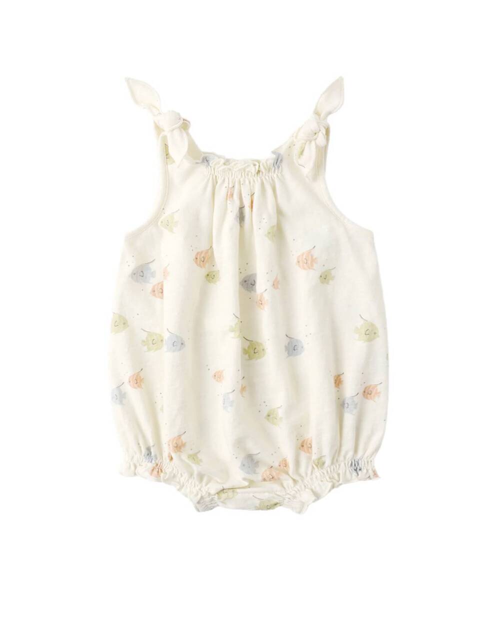 NEW RYLEE + CRU kid's angel fish shoulder tie bubble in ivory